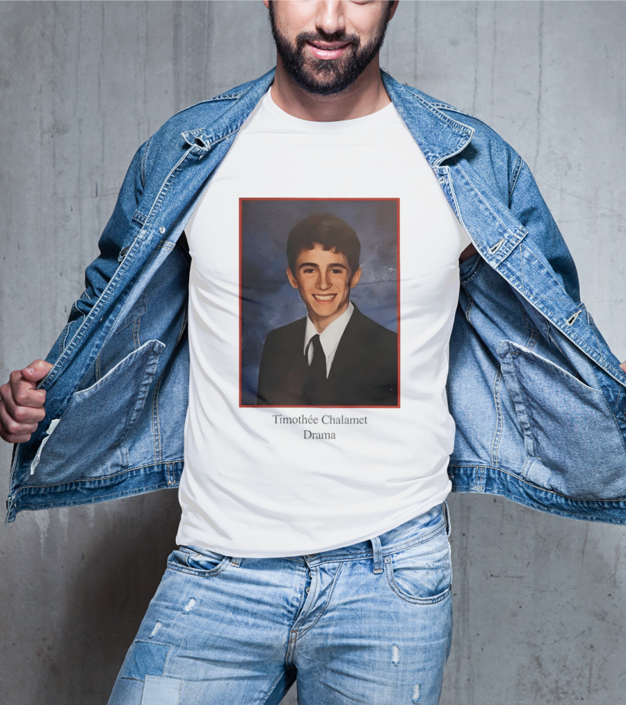 Timothee Chalamet Yearbook Photo 90s T-Shirt