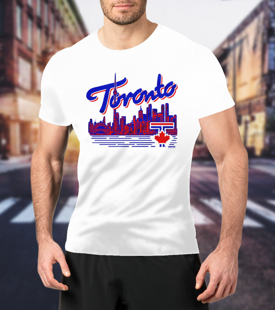 Toronto Blue Jays Skyline 2026 Canadian Baseball T-Shirt