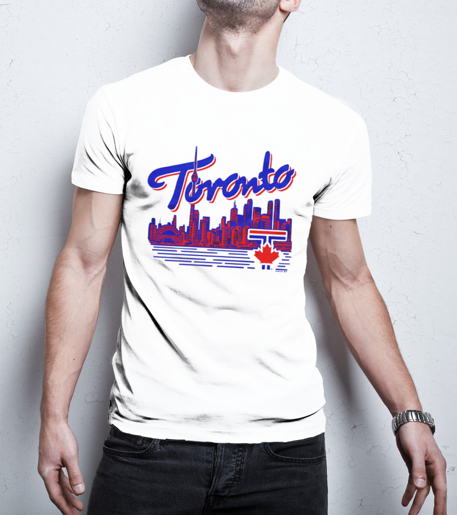 Toronto Blue Jays Skyline 2026 Canadian Baseball T-Shirt