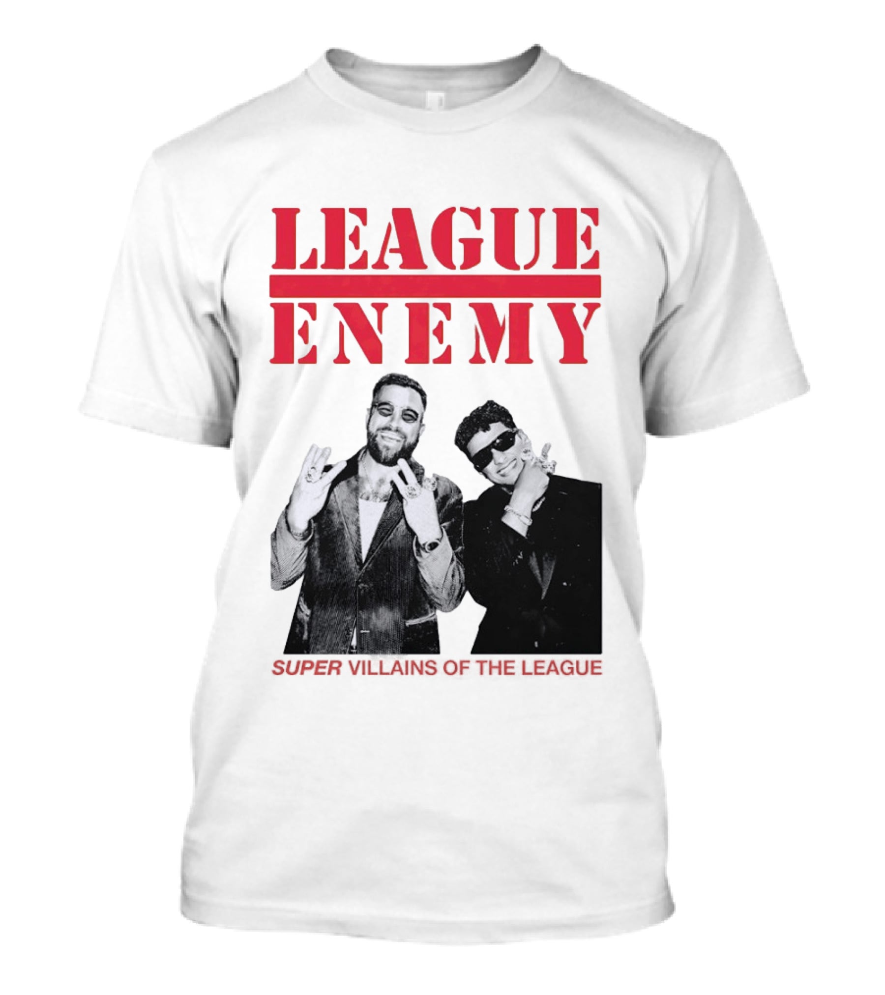 League Enemy Super Villains Of The League Patrick Mahomes Travis Kelce T-Shirt