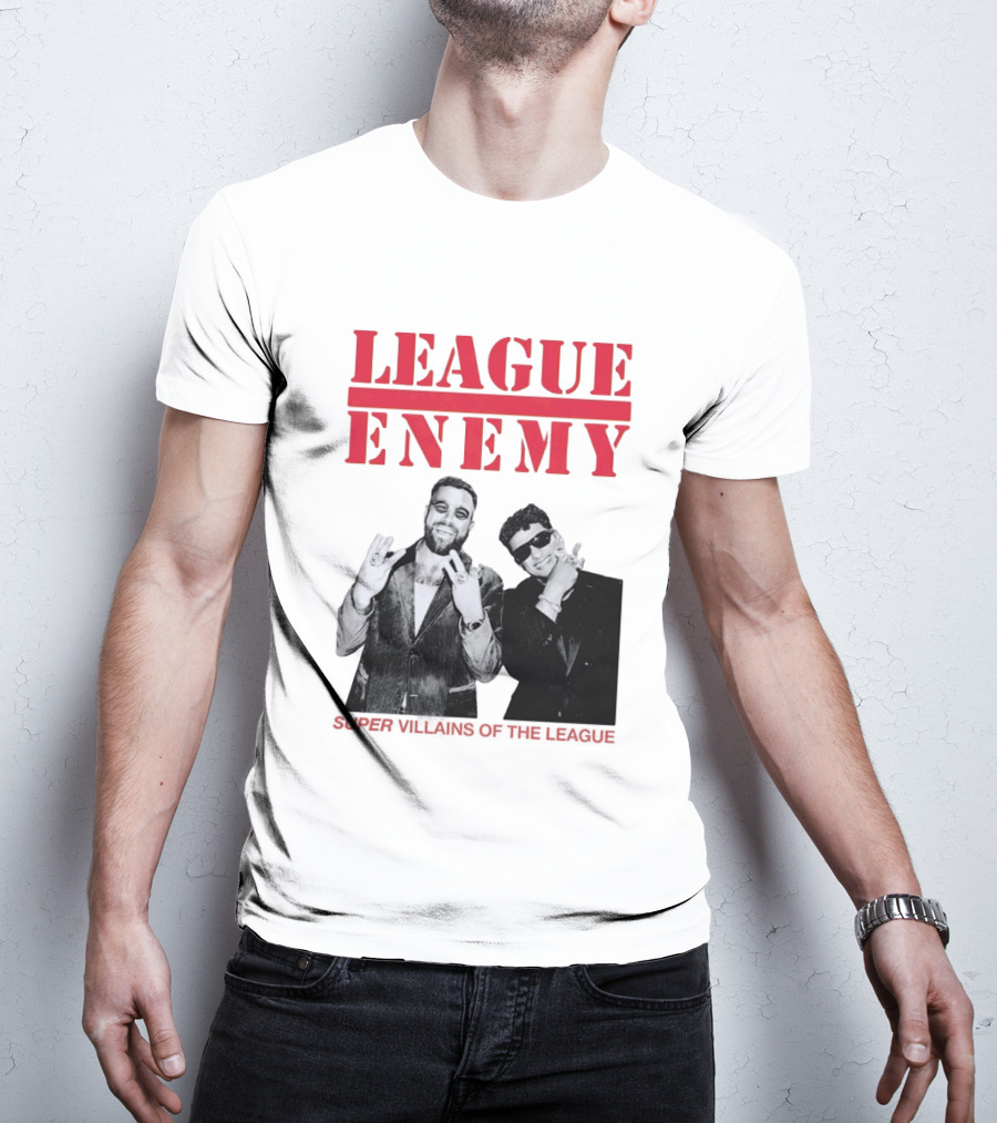 League Enemy Super Villains Of The League Patrick Mahomes Travis Kelce T-Shirt