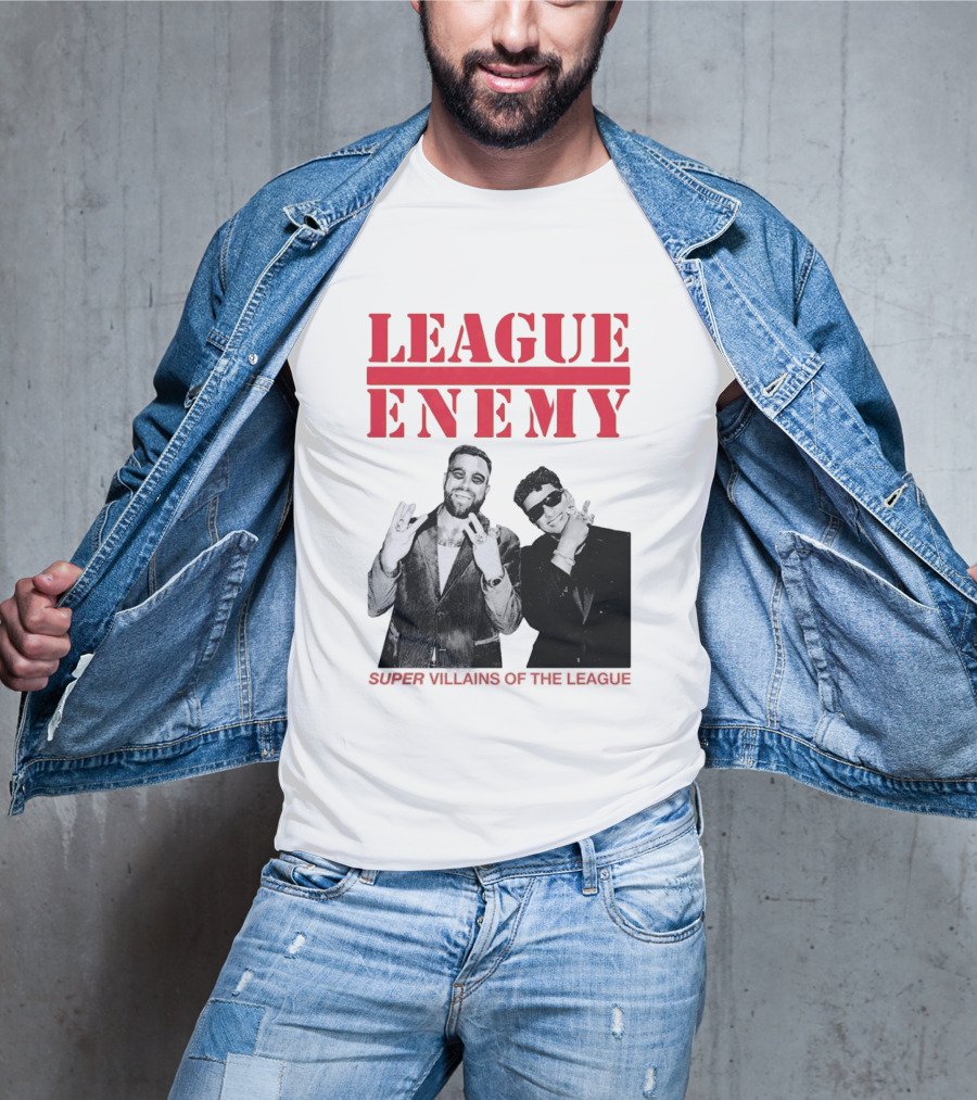 League Enemy Super Villains Of The League Patrick Mahomes Travis Kelce T-Shirt