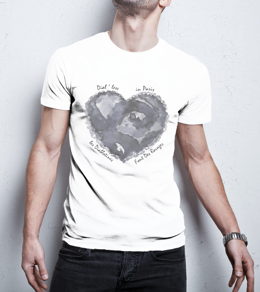 Blue Heart Les Diablotines Font Des Ravages Paris Dial'less T-Shirt