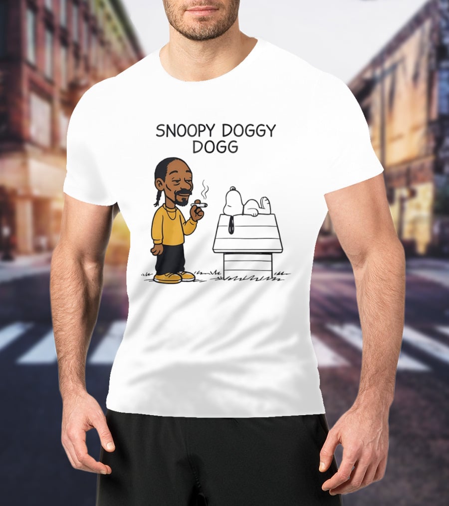 Snoopy Doggy Dogg Snoop Dogg And Snoopy Mashup T-Shirt