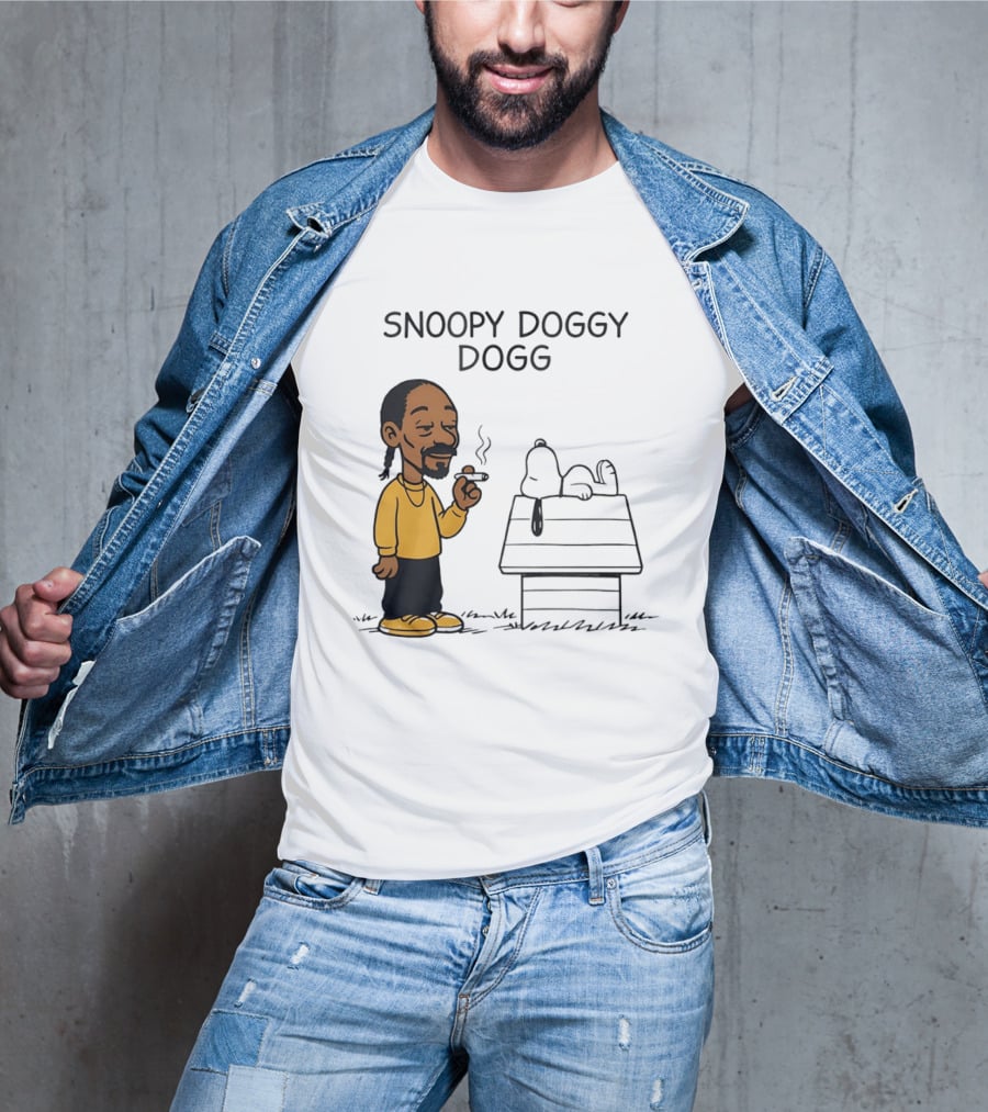 Snoopy Doggy Dogg Snoop Dogg And Snoopy Mashup T-Shirt