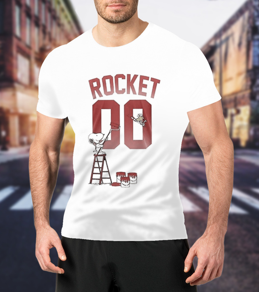 Houston Rockets Snoopy Basketball Rocket 00 T-Shirt