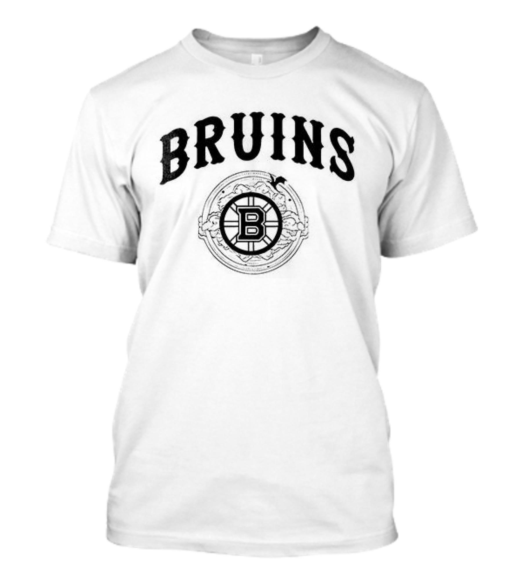 Boston Bruins B Emblem Hockey Night Collaboration T-Shirt