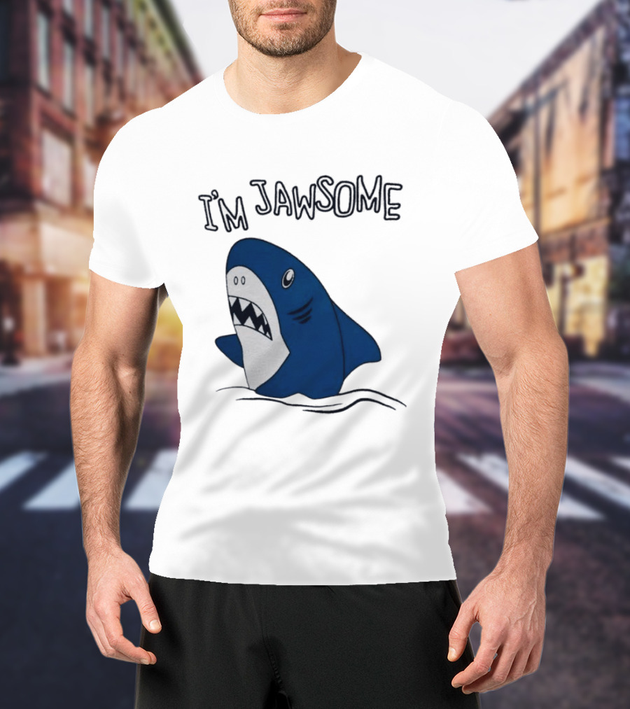 I'm Jawsome Shark Meme Fun Cartoon T-Shirt