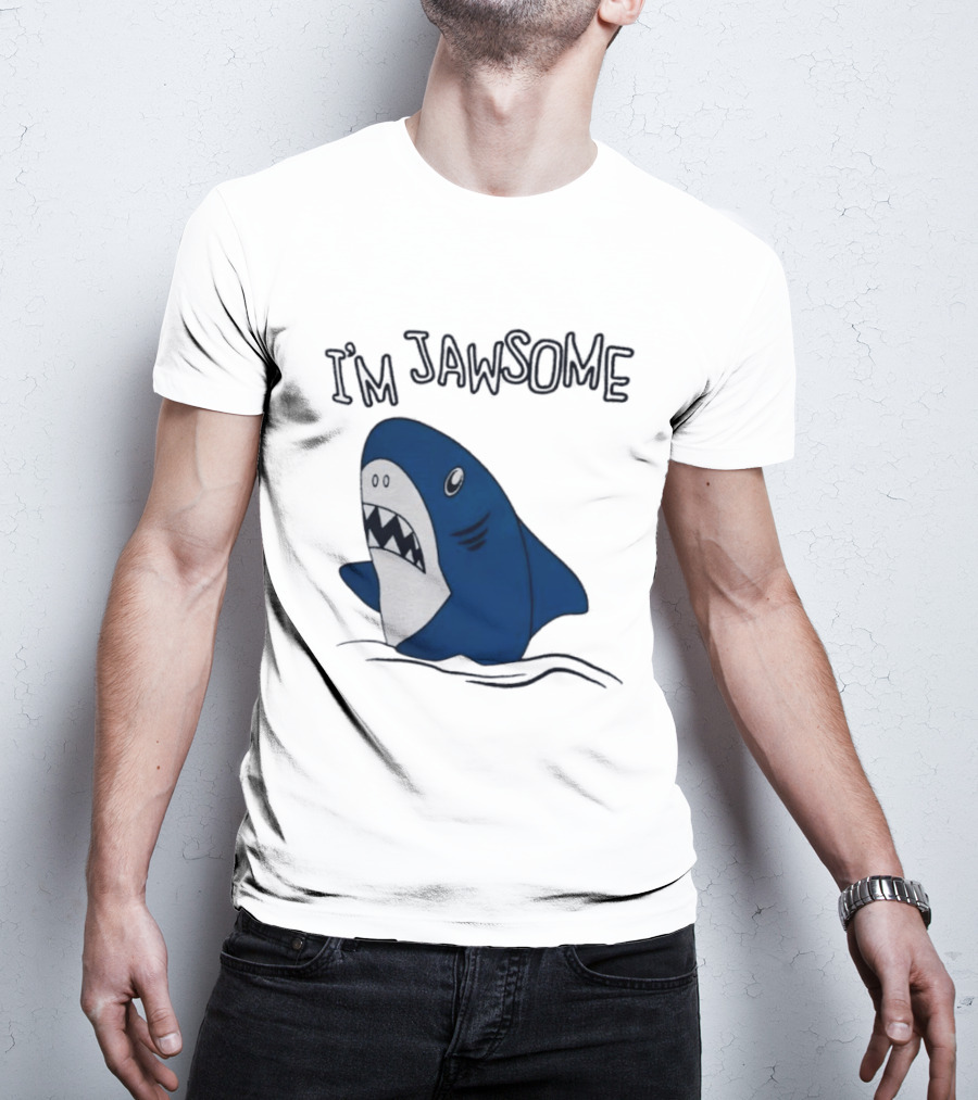 I'm Jawsome Shark Meme Fun Cartoon T-Shirt