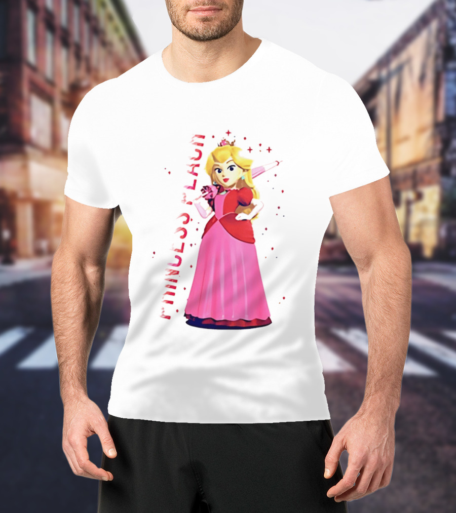 Princess Peach Animated Character Princess Peach The Movie T-Shirt