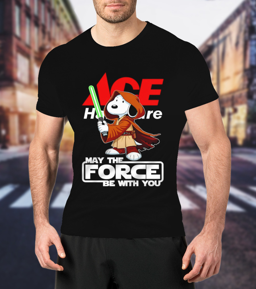ACE Hardware May The Force Be With You Snoopy Star Wars T-Shirt