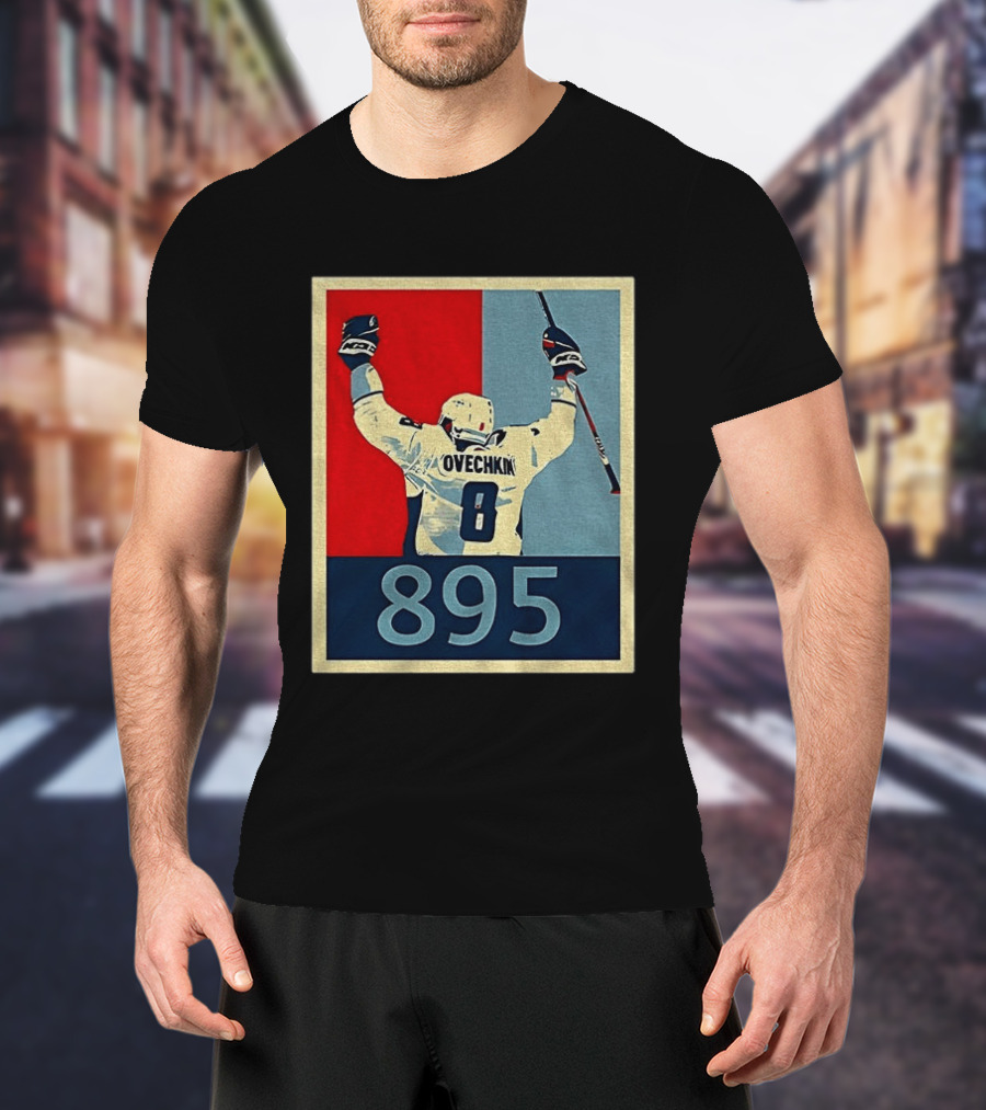 Ovechkin 895 Washington Capitals Hockey Record T-Shirt