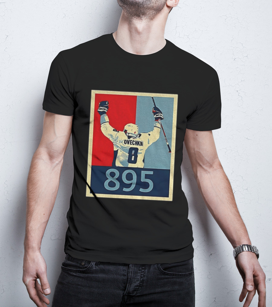 Ovechkin 895 Washington Capitals Hockey Record T-Shirt