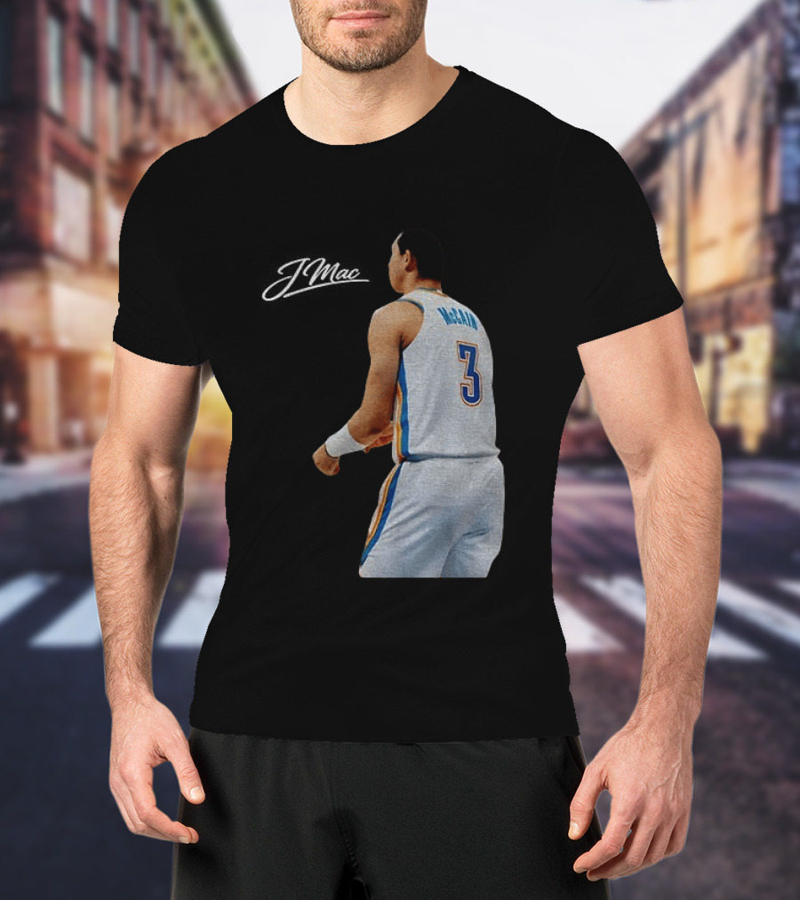 Jared McCain Oklahoma City Thunder Basketball NBA Number 3 Jersey T-Shirt
