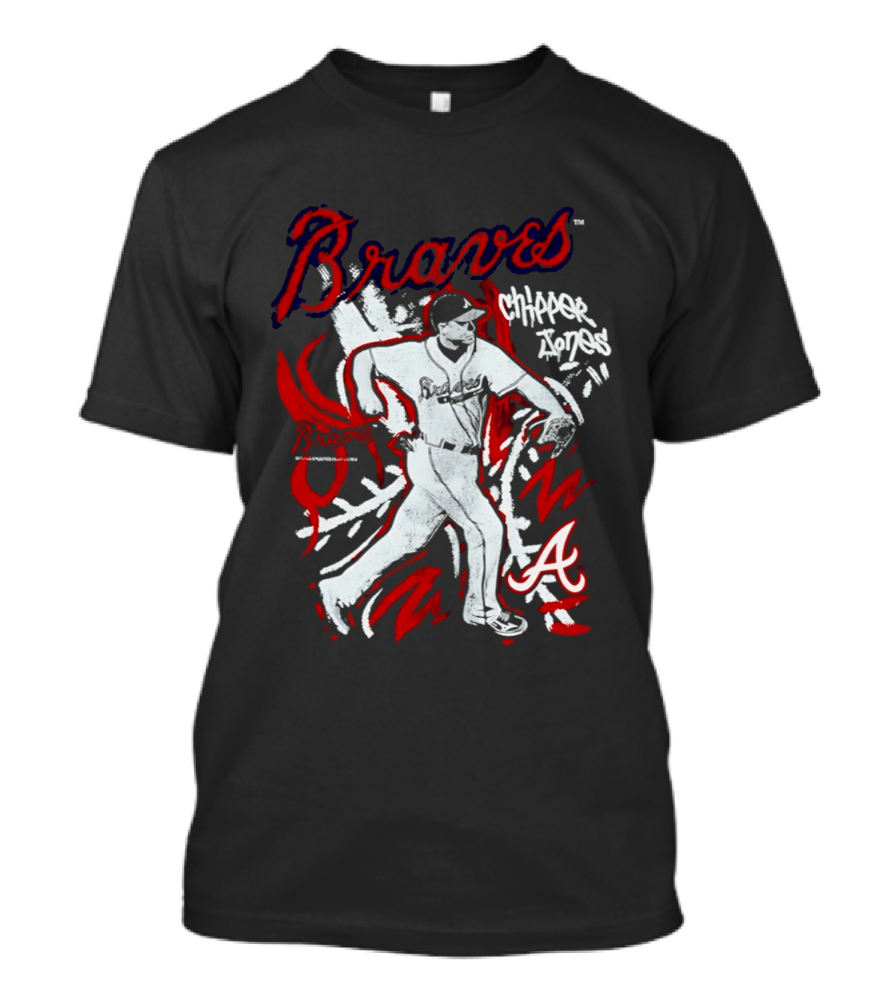 Atlanta Braves Chipper Jones Chalked Up Player T-Shirt