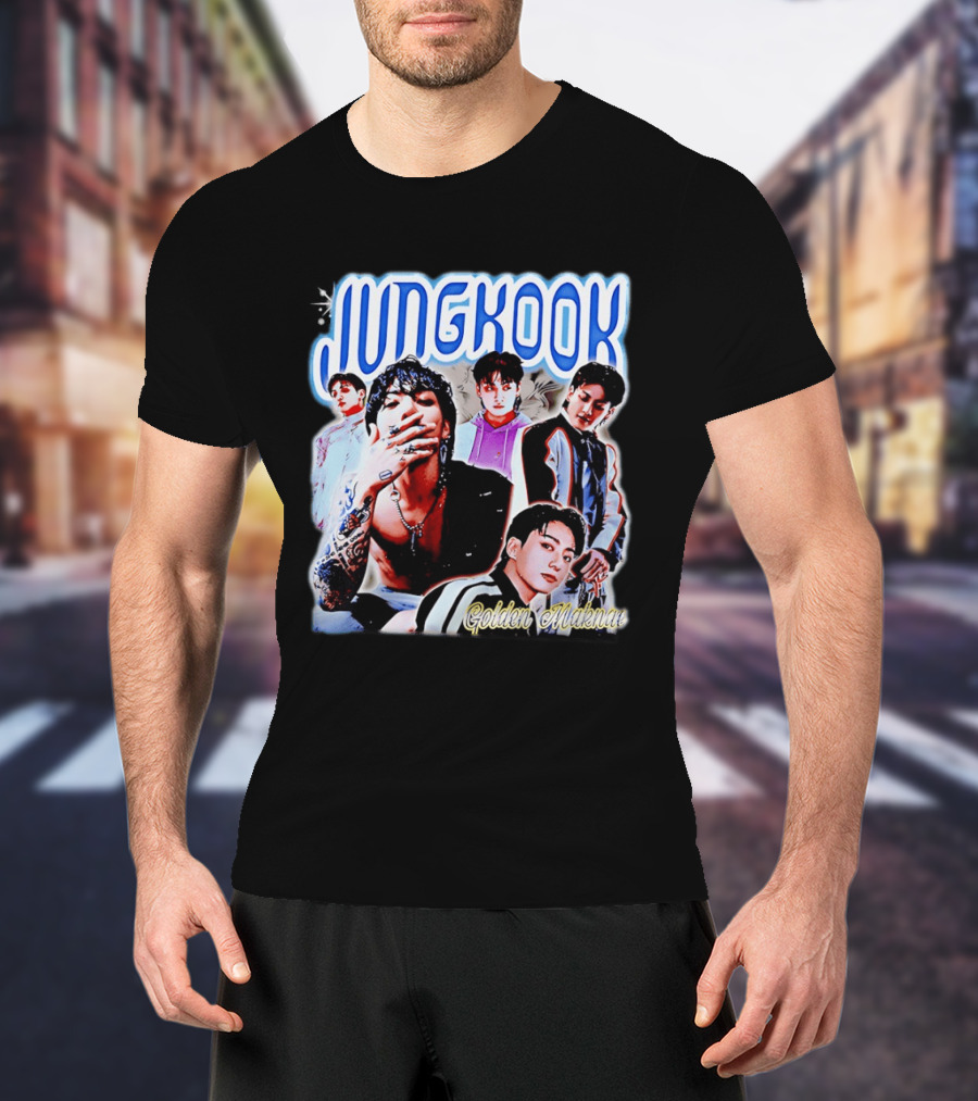 Jungkook Golden Maknae Multicolor Fashion T-Shirt