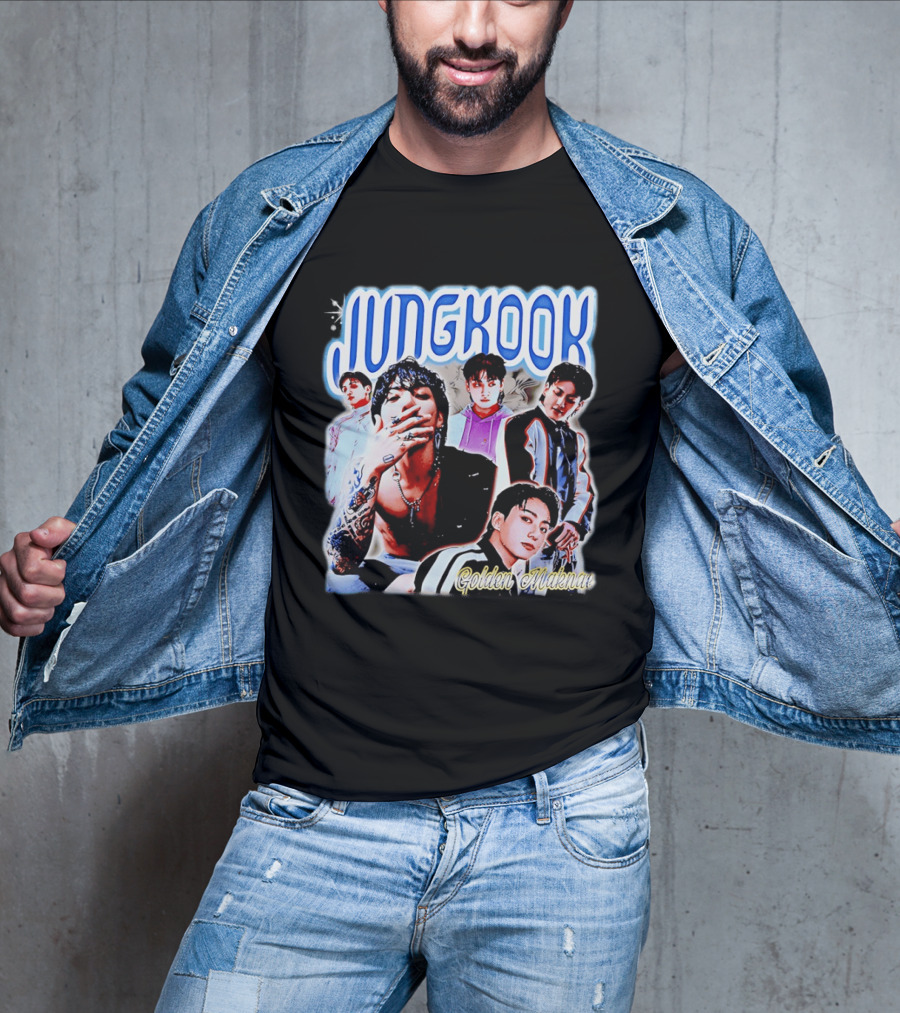 Jungkook Golden Maknae Multicolor Fashion T-Shirt