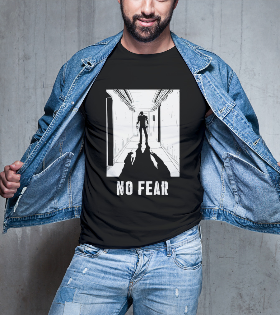 No Fear Redux Corridor Shadow Person Standing T-Shirt