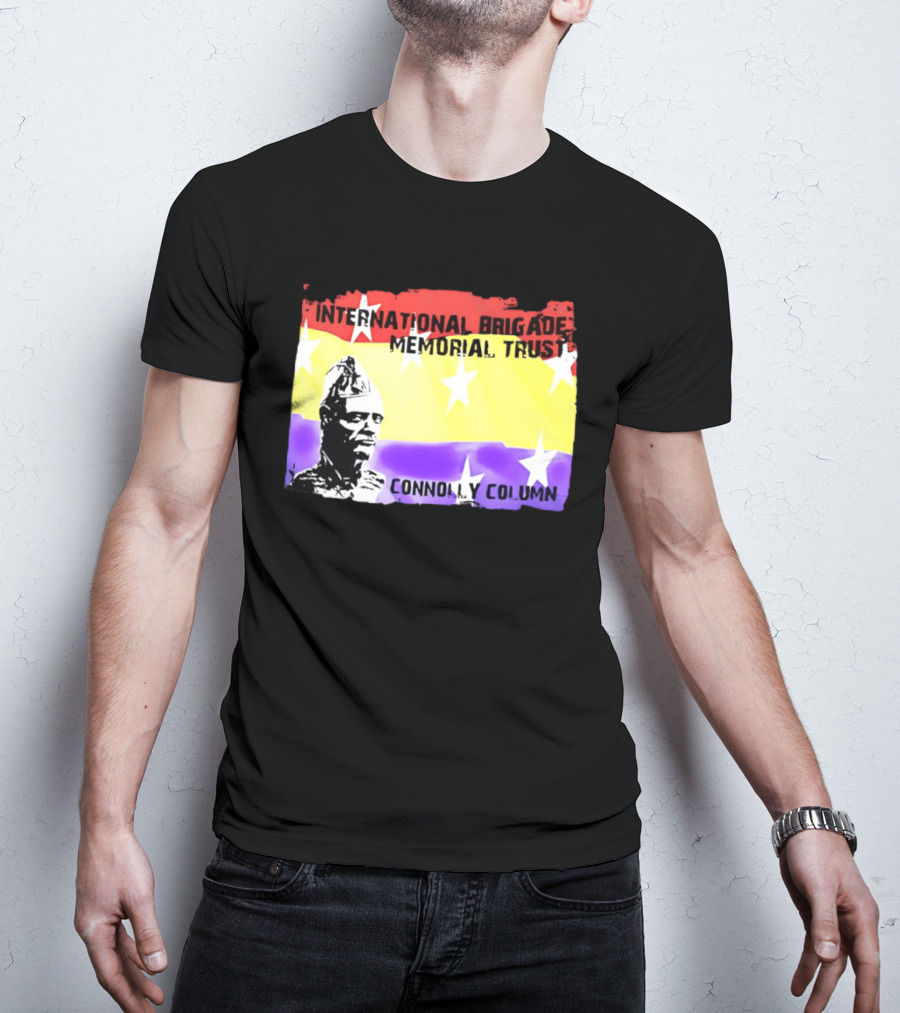 International Brigade Memorial Trust Connolly Column Star Flag T-Shirt