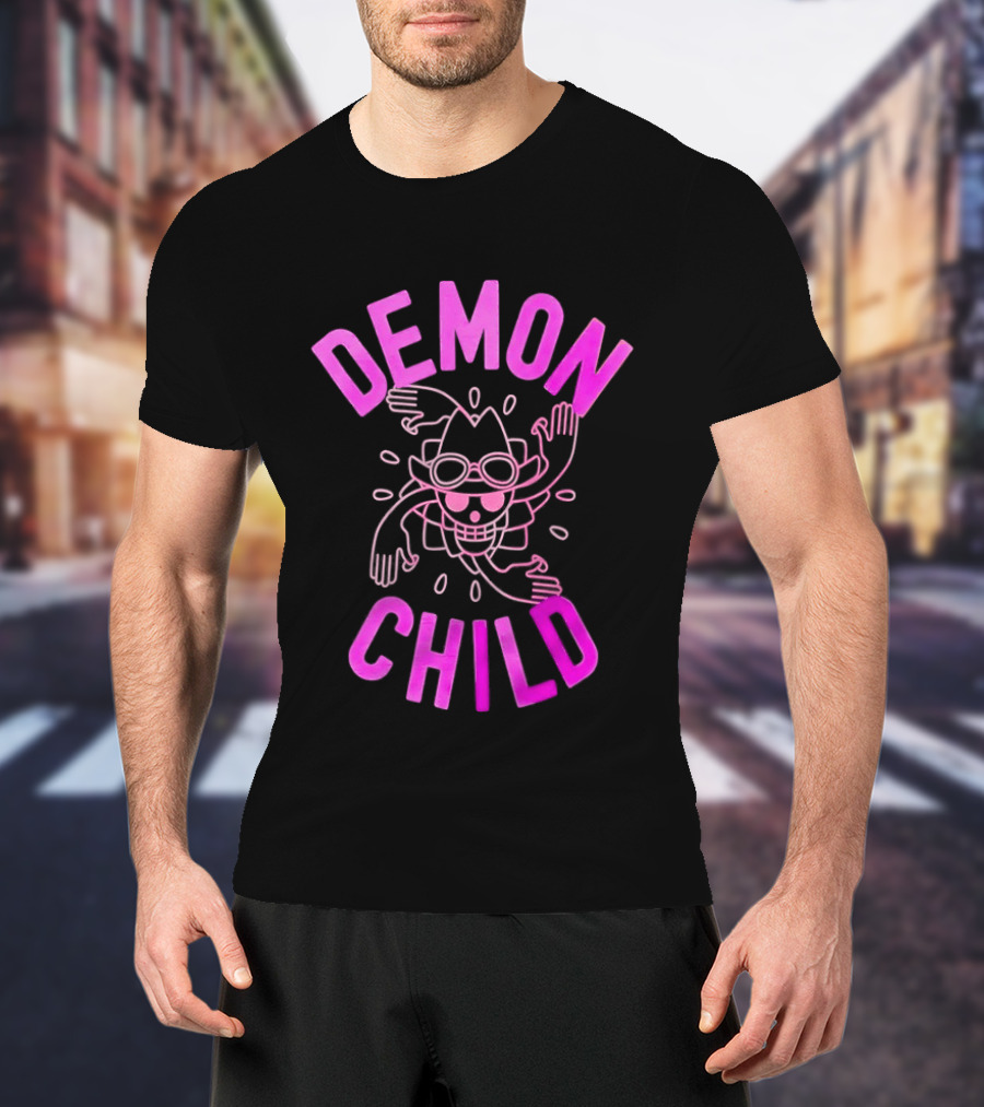 Demon Child Nico Robin Pink Line T-Shirt