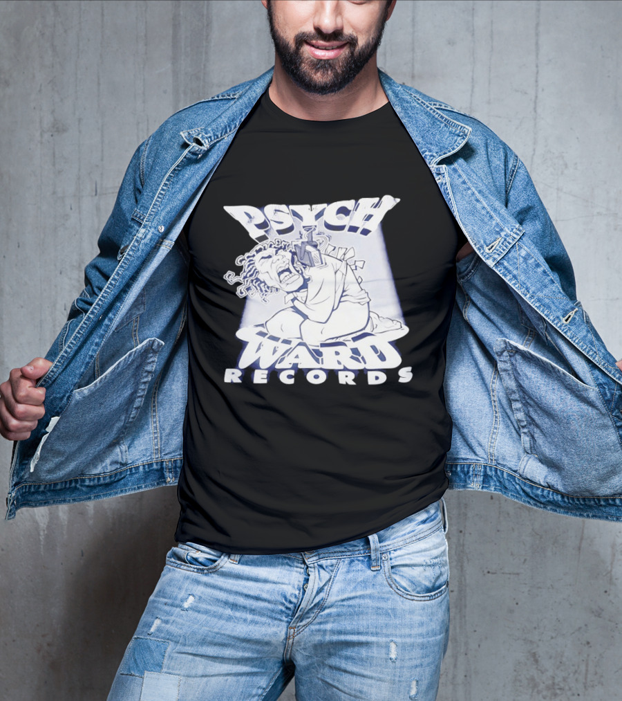 Psych Ward Records Crying Character With Microphone T-Shirt