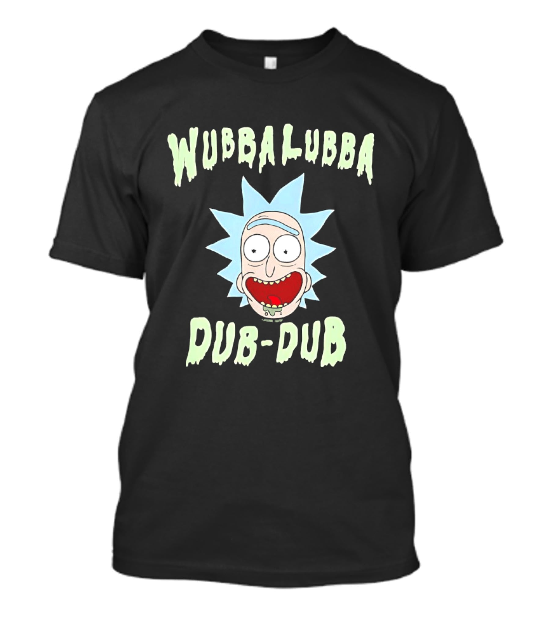 Wubbalubba Dub Dub Rick Sanchez Face T-Shirt