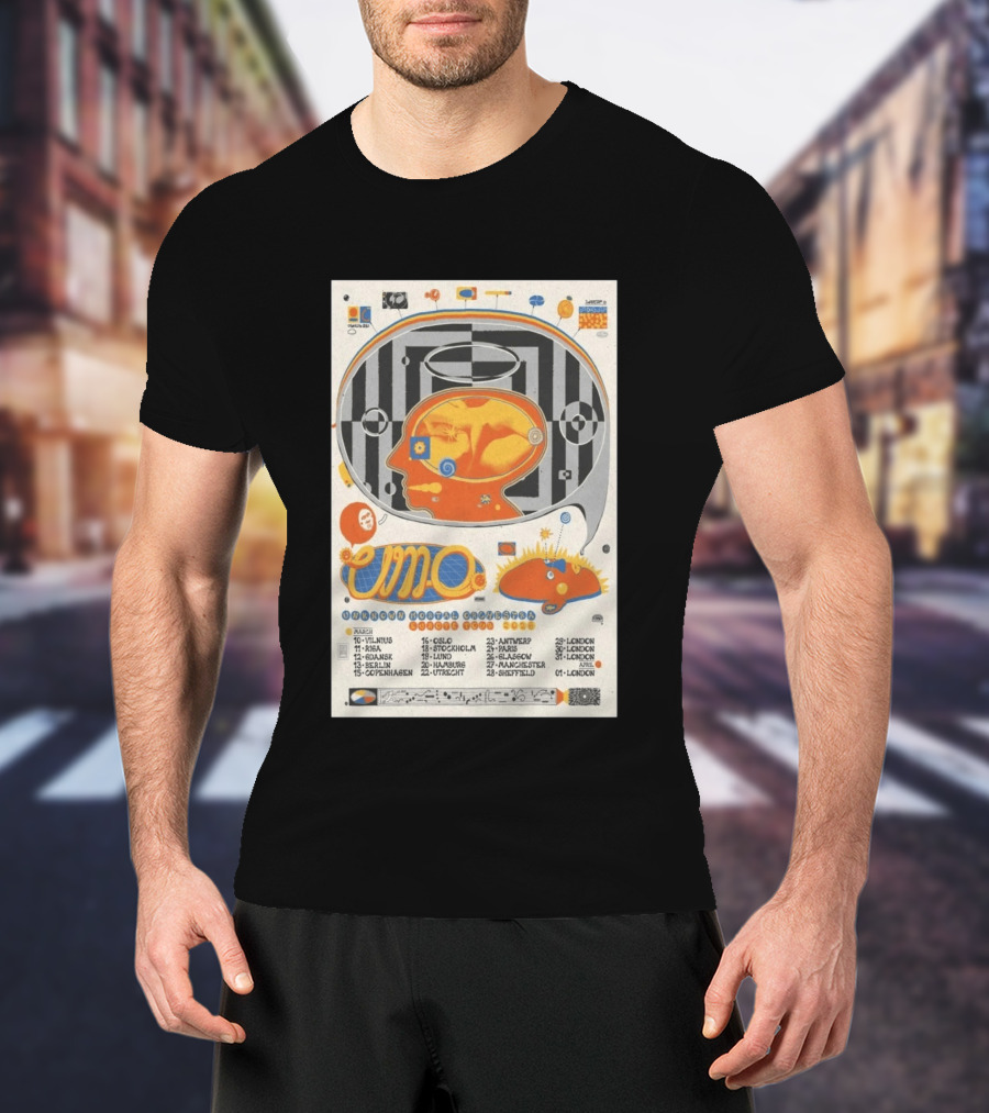 Unknown Mortal Orchestra Euro Tour 2026 Concert Dates And Locations T-Shirt