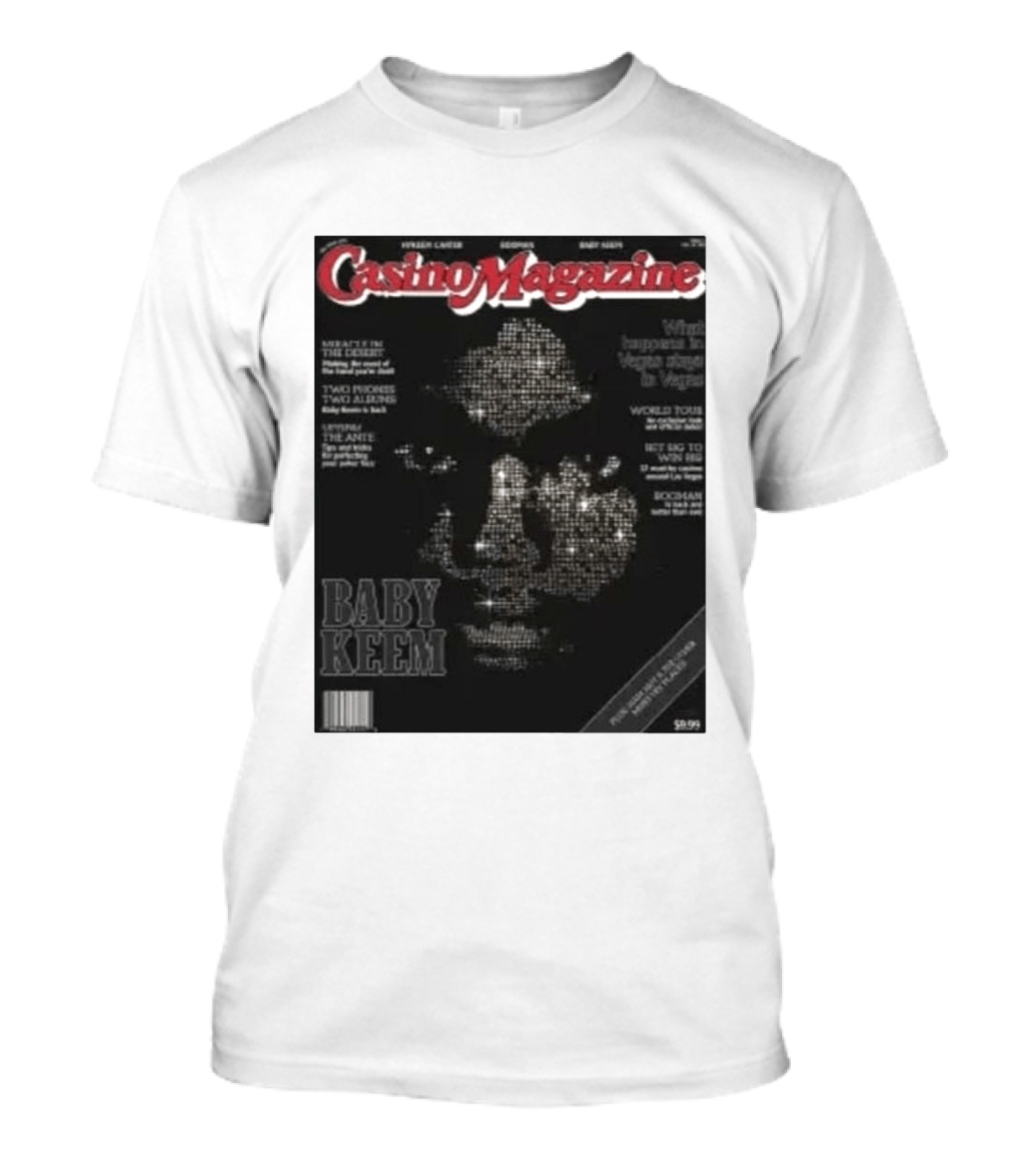 Casino Magazine Baby Keem World Tour Las Vegas Exclusive T-Shirt