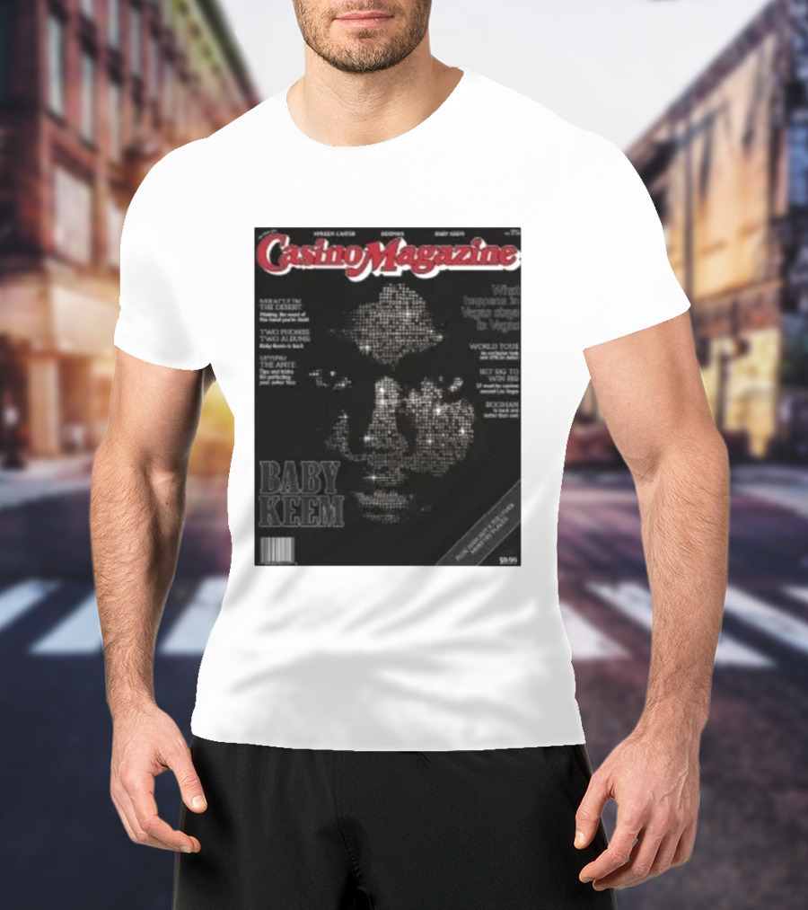 Casino Magazine Baby Keem World Tour Las Vegas Exclusive T-Shirt