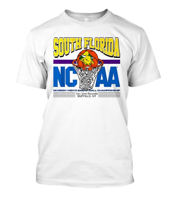 South Florida Bulls NCAA Division I Men's Basketball Championship 2026 Buffalo NY T-Shirt