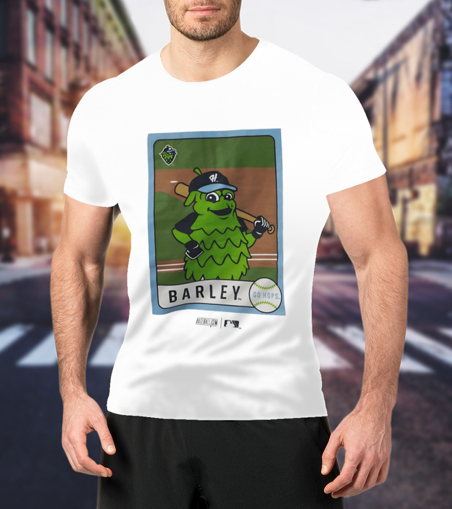 Hillsboro Hops Barley Go Hops Baseball T-Shirt