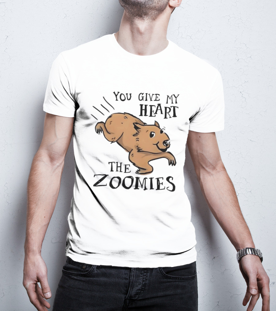 You Give My Heart The Zoomies Capybara T-Shirt
