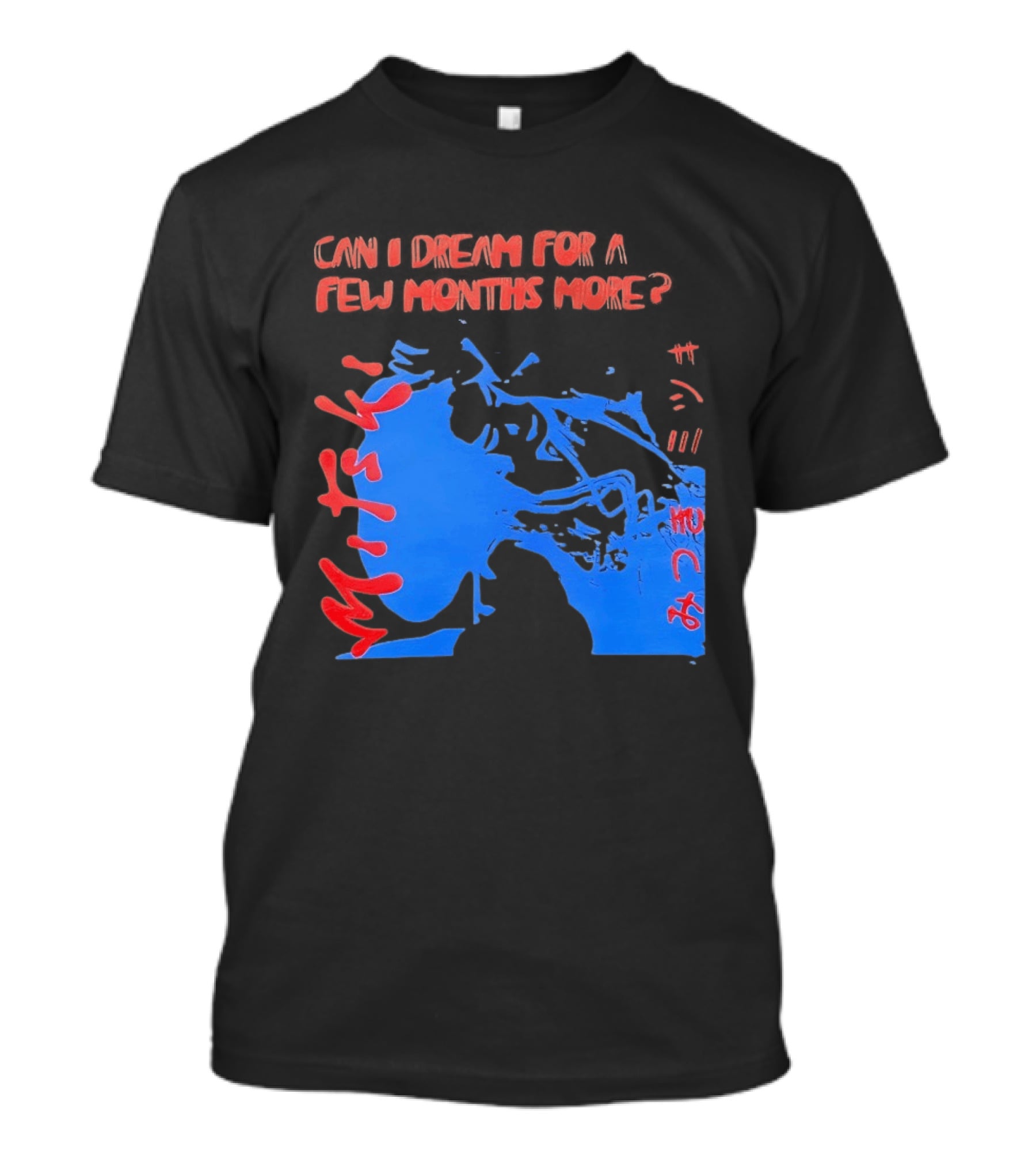 Can I Dream For Few Months More Unique Abstract Peaceful Face Blue And Red T-Shirt