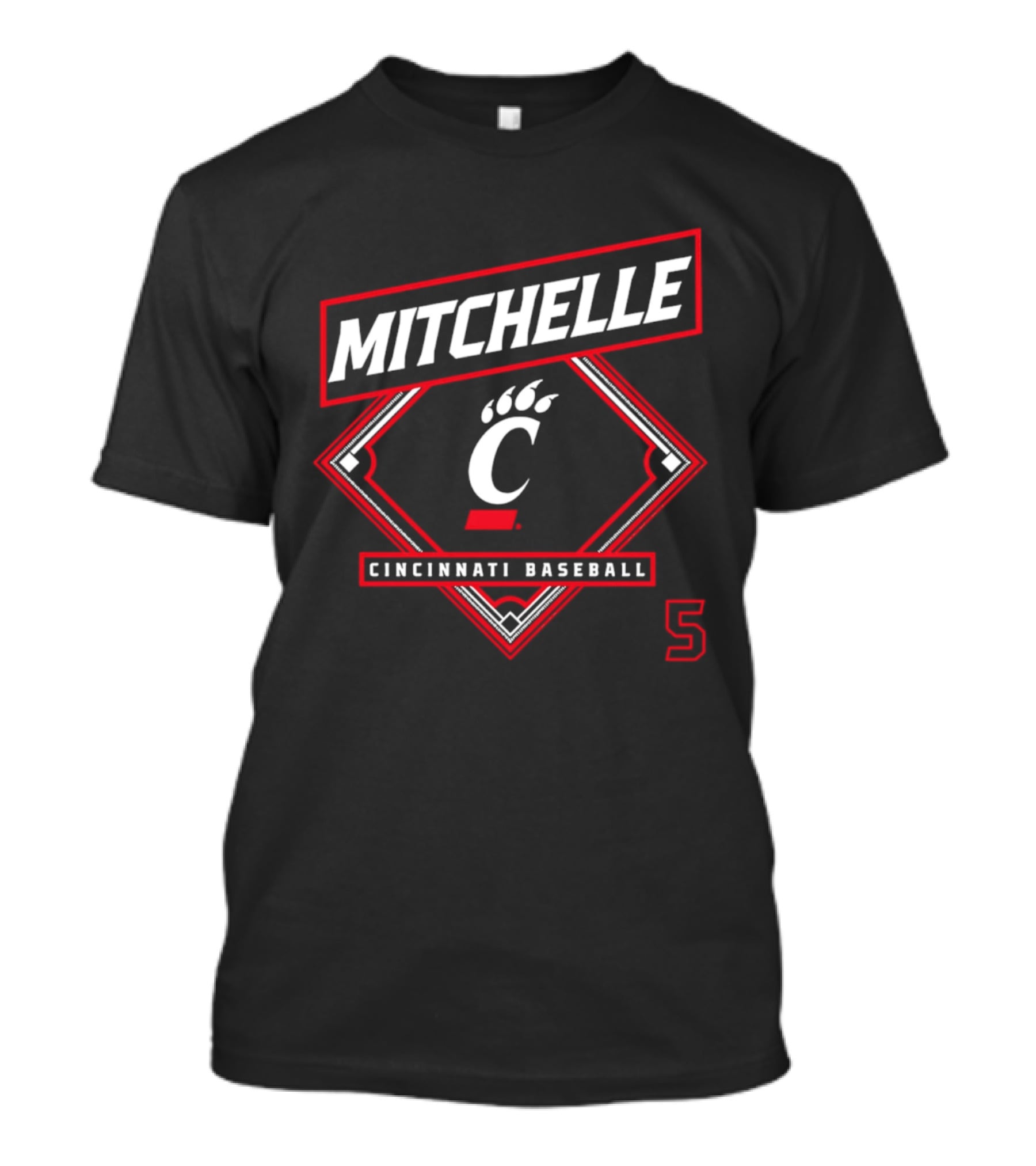 Mitchelle Cincinnati Bearcats Baseball C Logo 2026 T-Shirt