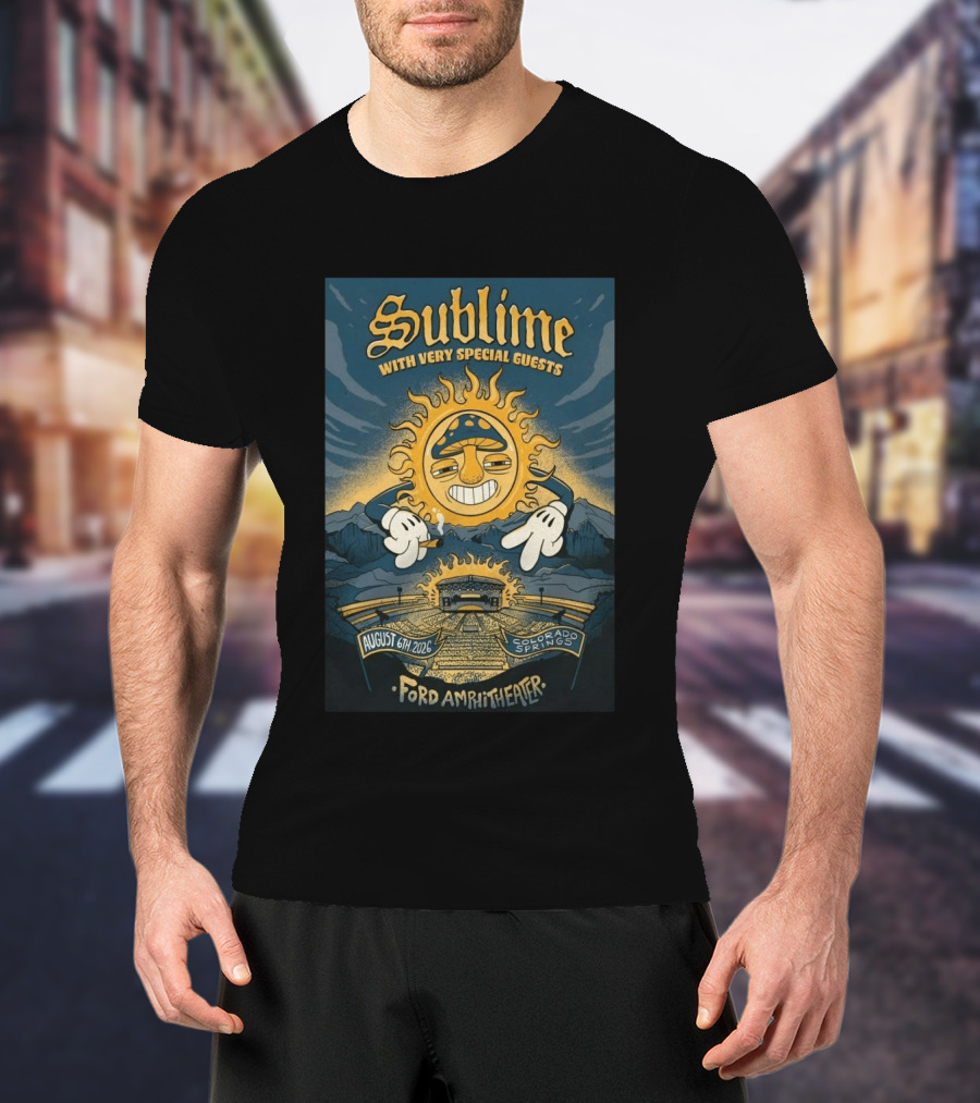 Sublime With Very Special Guests August 6 2026 Ford Amphitheater Colorado Springs T-Shirt