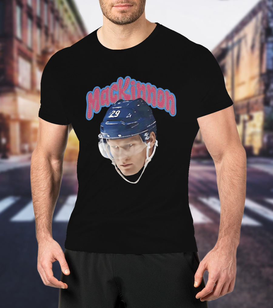 MacKinnon Big Head 29 Colorado Avalanche 26 T-Shirt