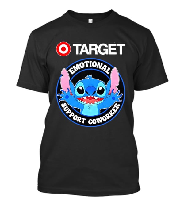 Target Happy Stitch Emotional Support Coworker T-Shirt