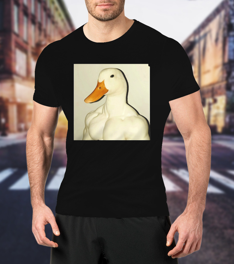Muscle Goose Meme Buff Animal Bodybuilder Goose T-Shirt