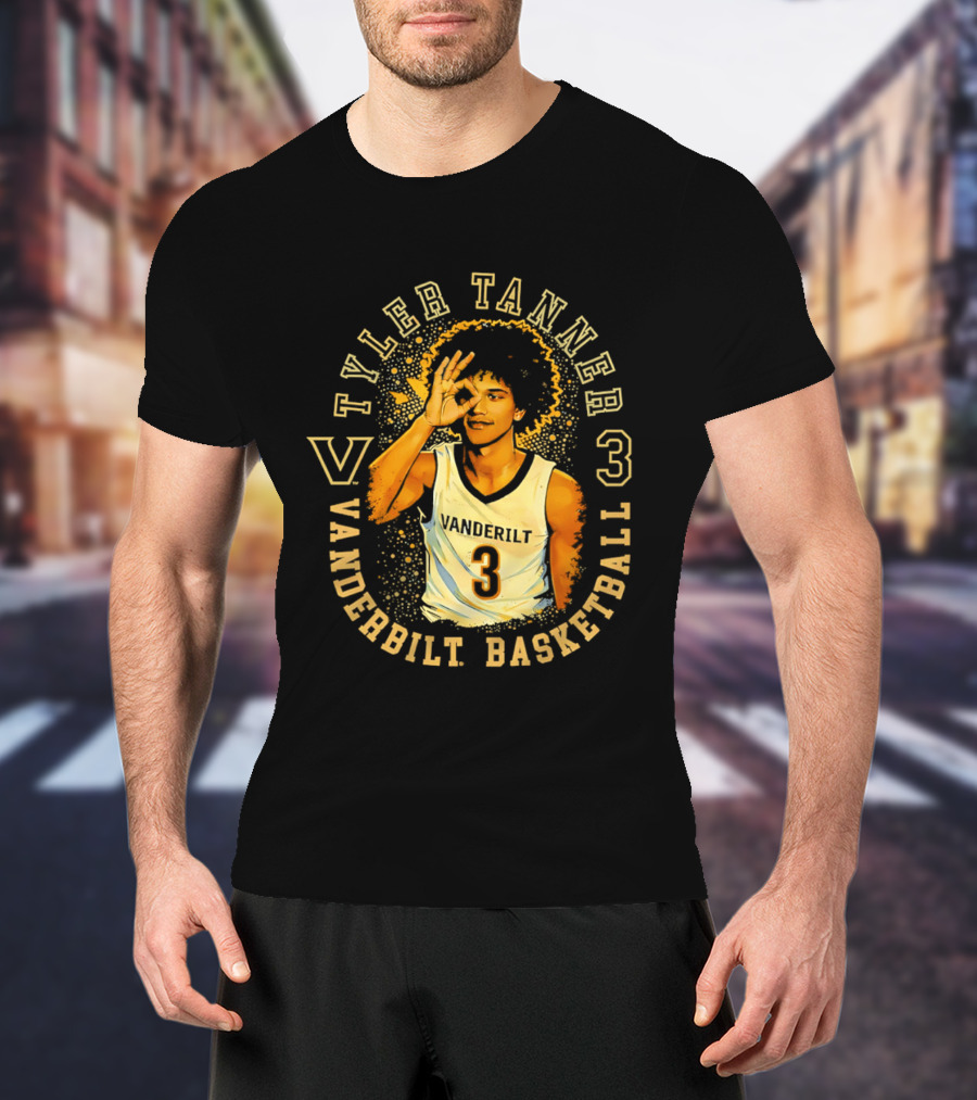 Tyler Tanner Vanderbilt Basketball 3 Commodores T-Shirt