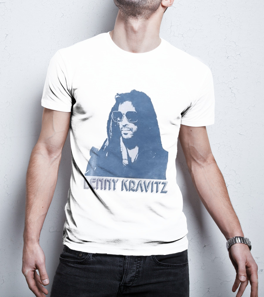 Lenny Kravitz Blue Sunglasses Las Vegas T-Shirt