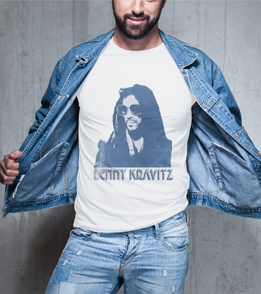 Lenny Kravitz Blue Sunglasses Las Vegas T-Shirt