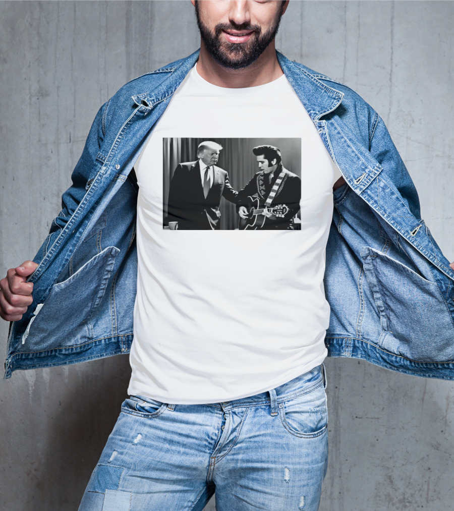 Trump Visits Graceland With Presley Guitar Moment T-Shirt
