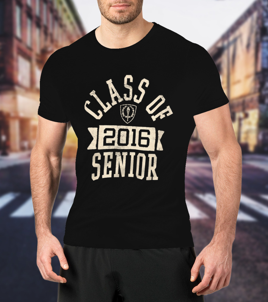 Class Of 2016 Senior Vintage Style Shield T-Shirt