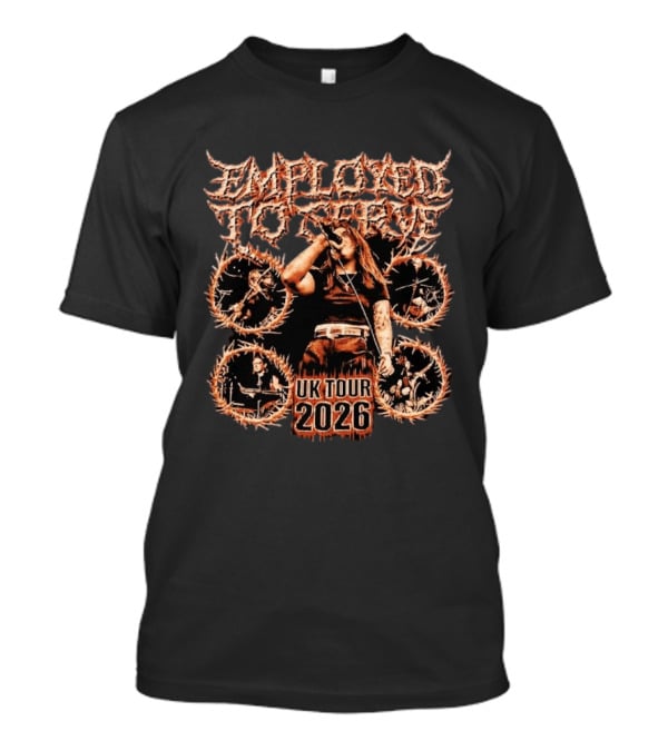 Employed To Serve UK Tour 2026 Heavy Metal Band Concert Dates T-Shirt