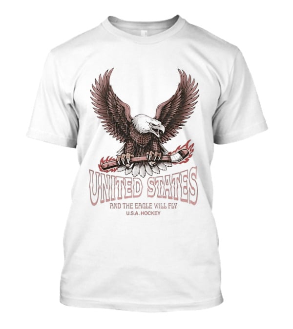 United States Free Bird Hockey And The Eagle Will Fly T-Shirt