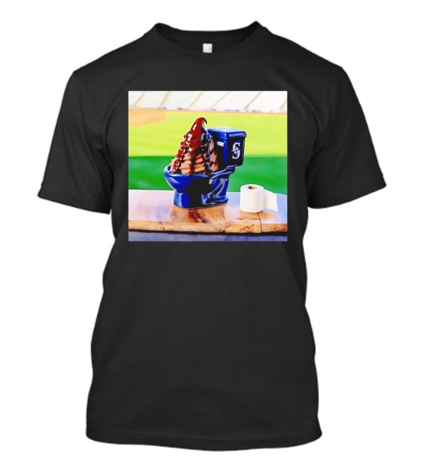 Mariners Big Dumper Sundae Chocolate Ice Cream Toilet Stadium T-Shirt