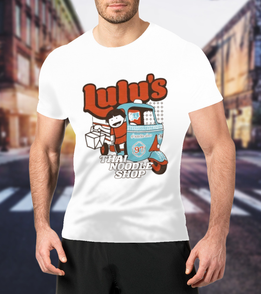 Lulu's Thai Noodle Shop Tuk Tuk Cartoon 97 T-Shirt
