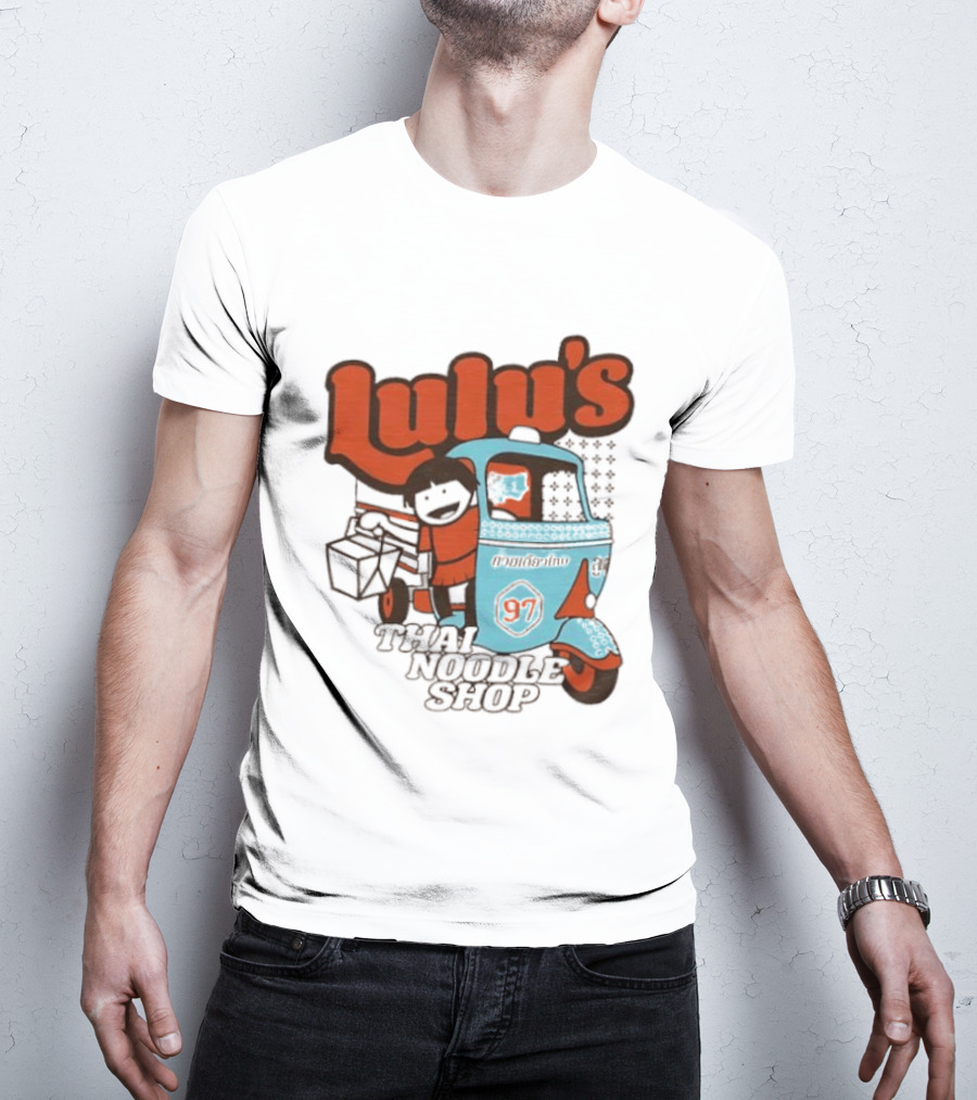 Lulu's Thai Noodle Shop Tuk Tuk Cartoon 97 T-Shirt