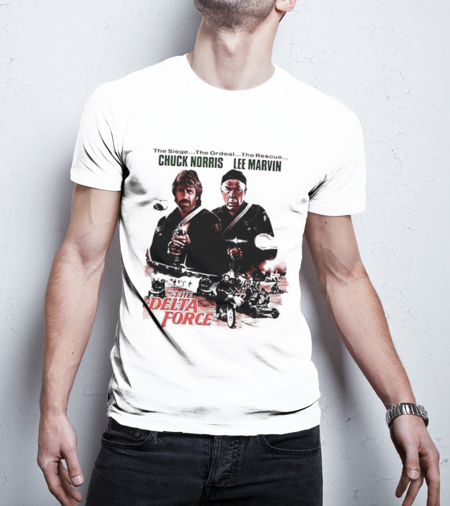 The Delta Force 1986 Chuck Norris Lee Marvin Movie T-Shirt