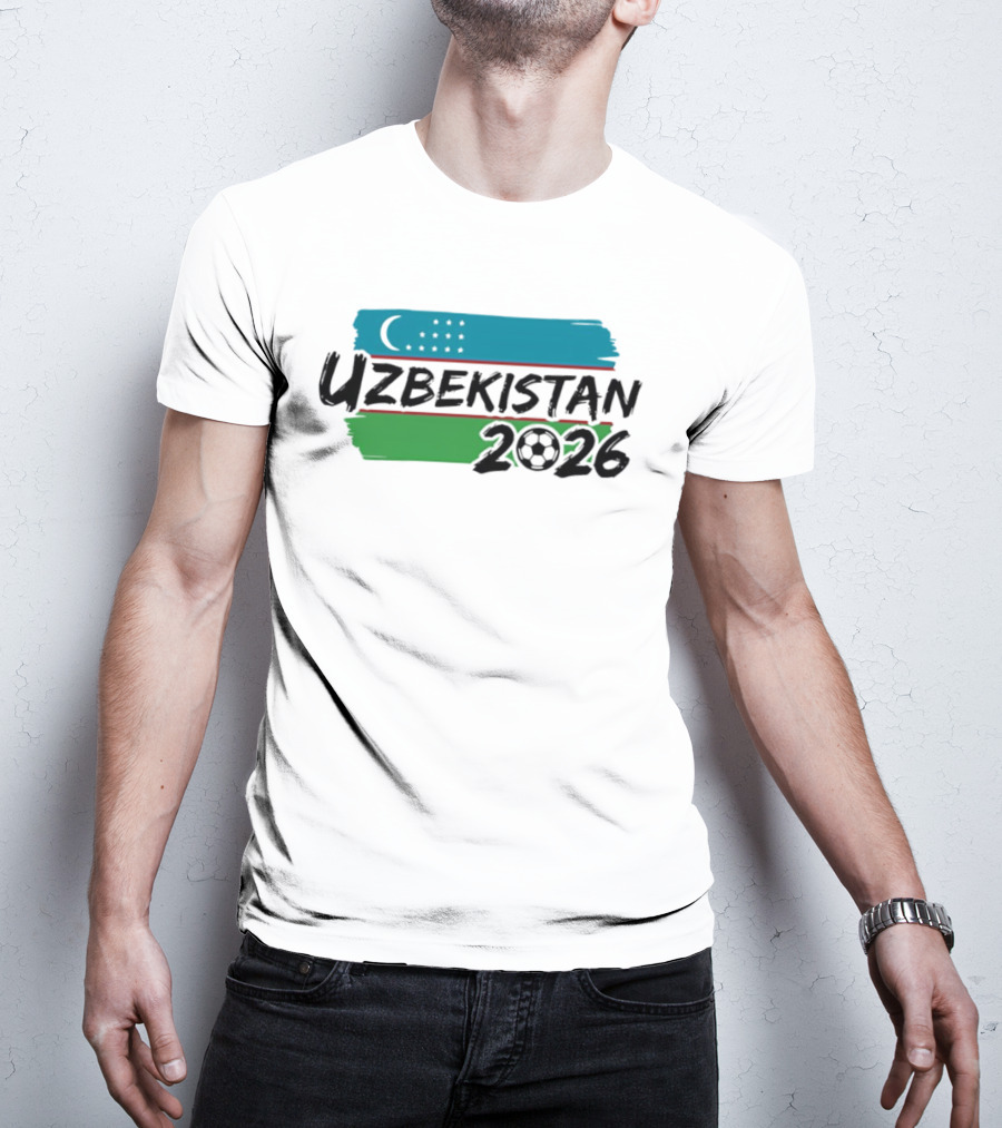 Uzbekistan 2026 National Team World Cup Soccer Flag T-Shirt
